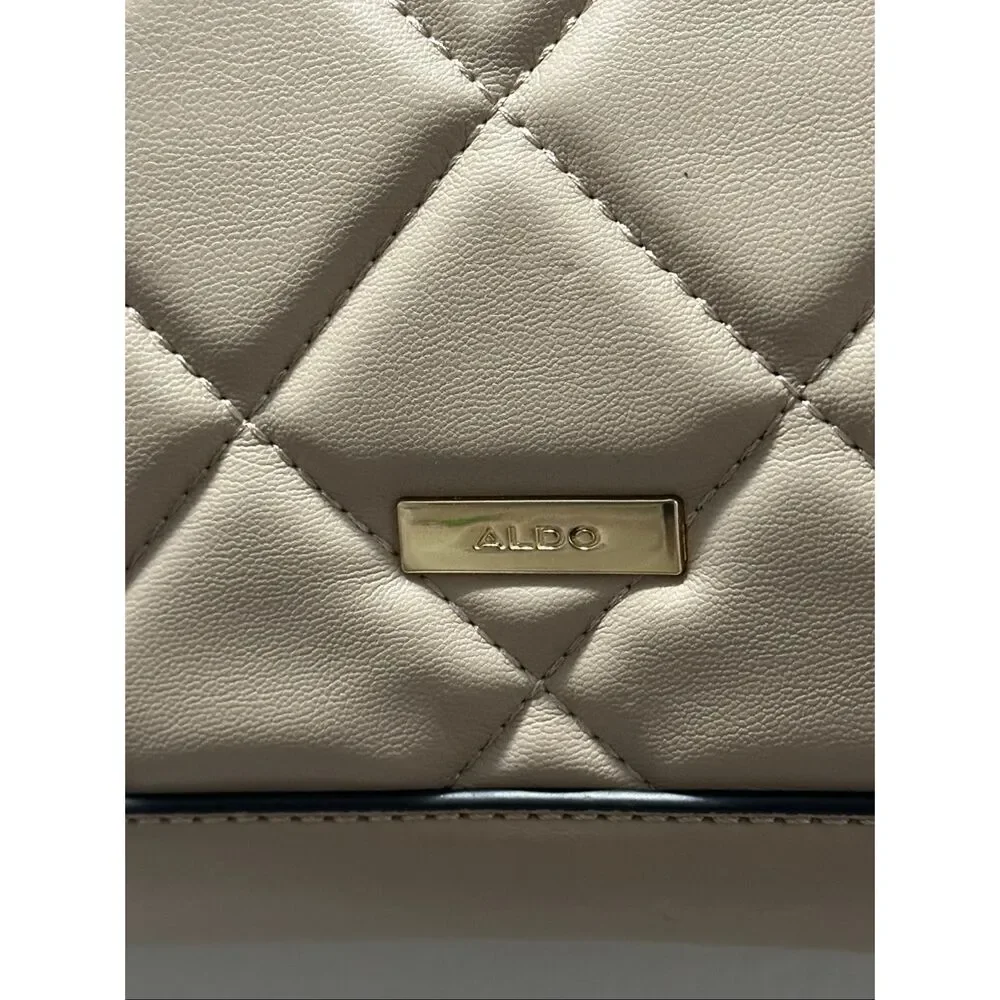 ALDO Quilted Shoulder Tote | Gold Chain Business Casual Handbag